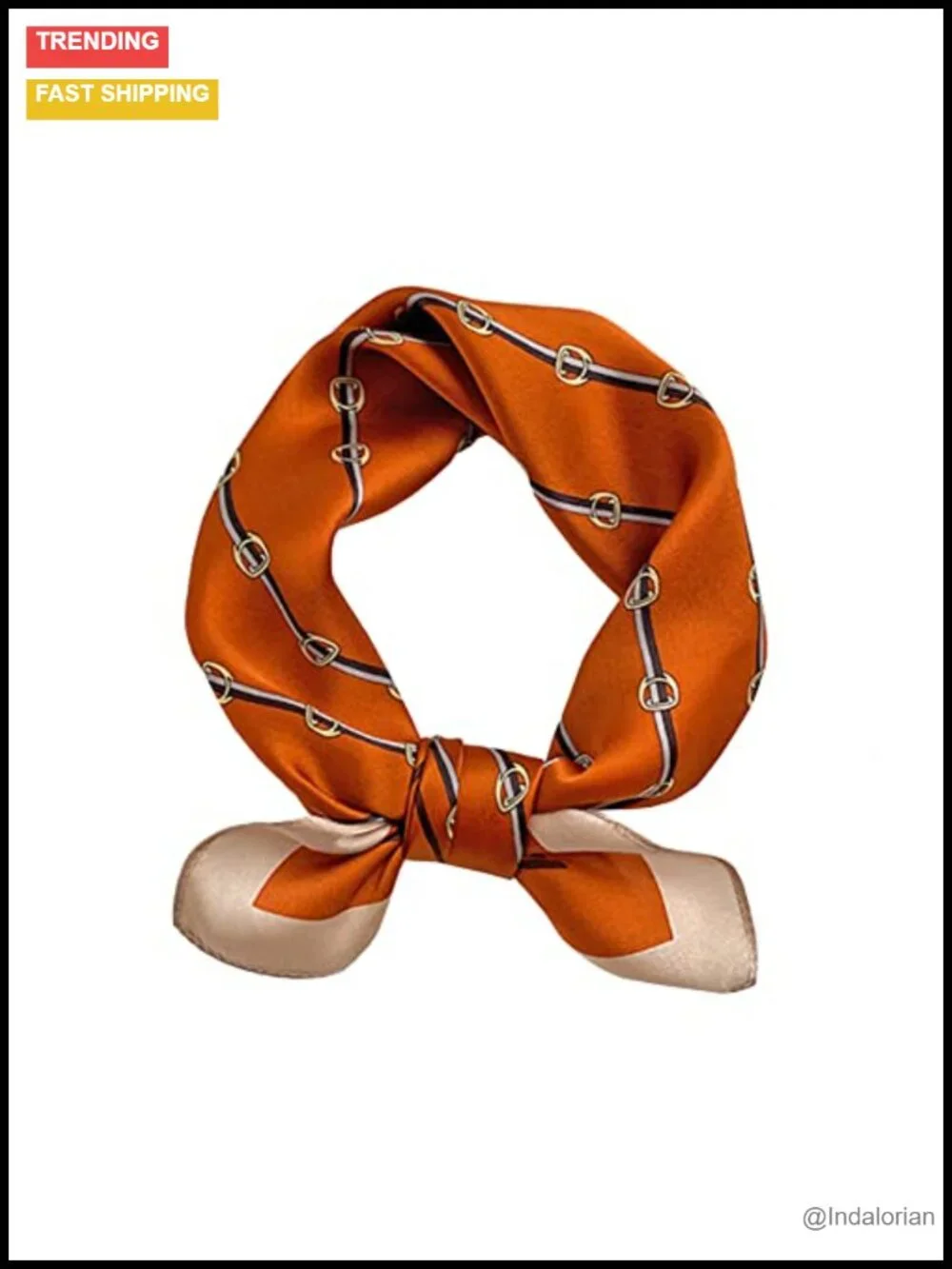 100% Mulberry Silk Small Square Scarf 21